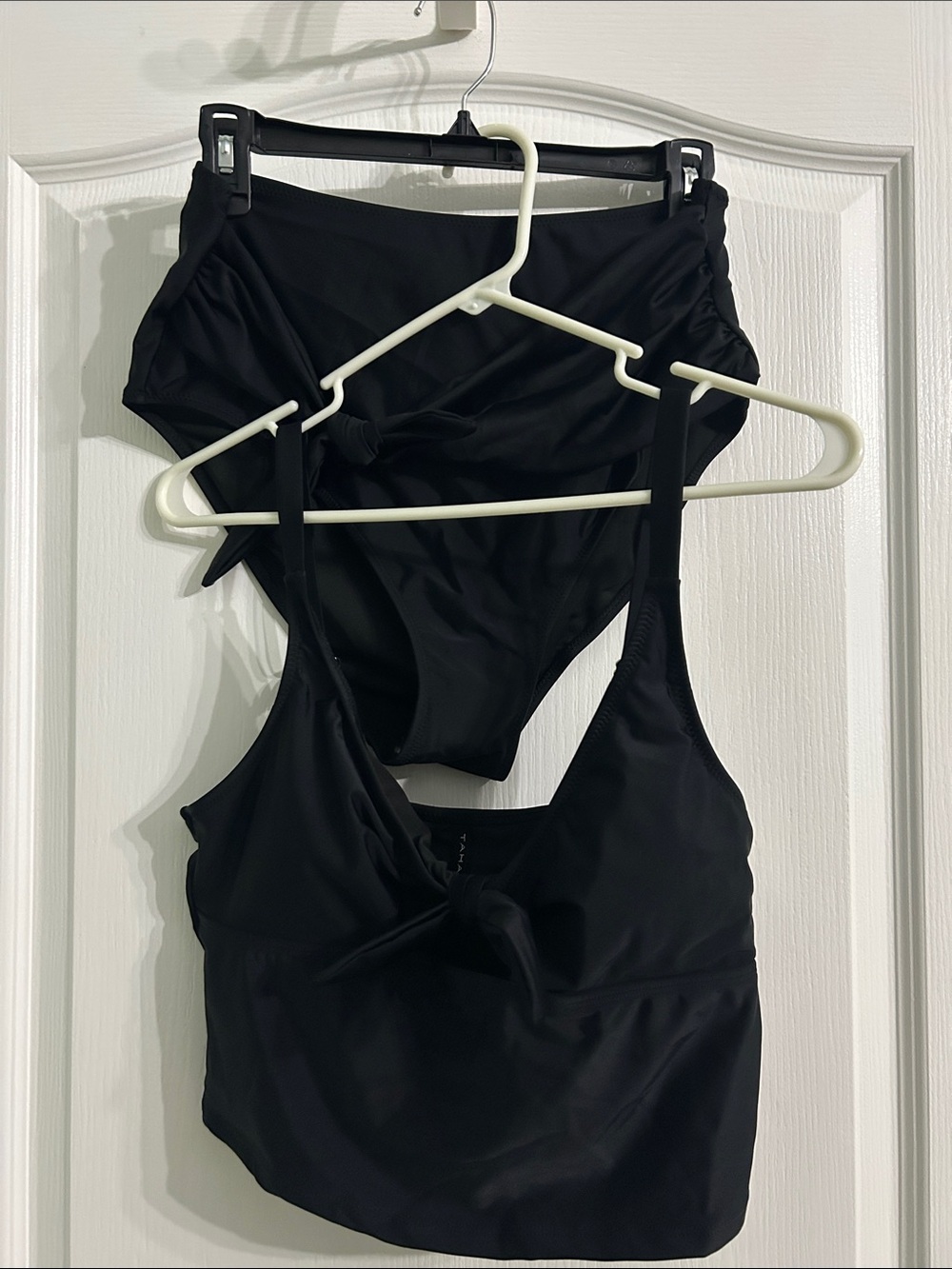 Tahari Black Two-Piece Bikini Set